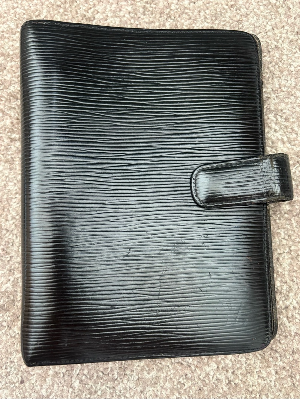 Auth Louis Vuitton Epi MM agenda Diary cover Fair